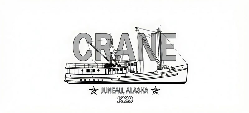 Crane mark: Juneau, Alaska, 1928